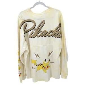 JapanLA x Pokemon Pikachu Spirit Jersey Yellow Tie Dye Glitter Shirt Mens XL